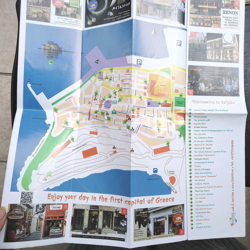 Pack of 3 used maps for Nafplio, Taygetos, Kalavryta, Mycenae, Sparta