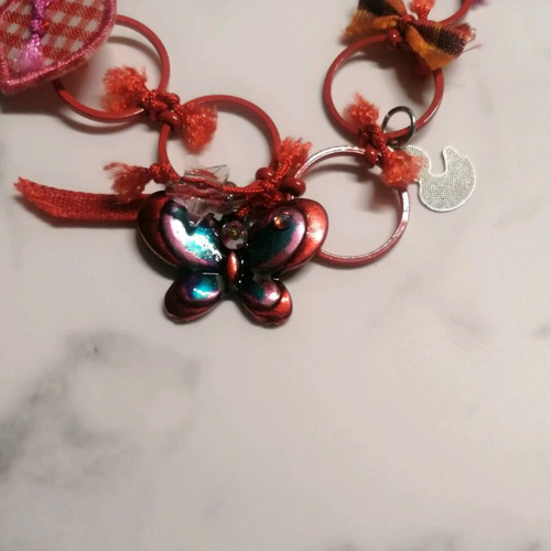 Necklaces with butterfly and fairy motifs like new, set of 2