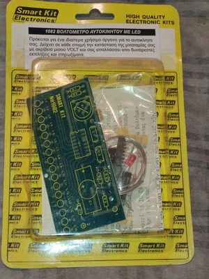 Smart Kit No.1082 car voltmeter with 16 LED, new