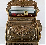  Ταμειακή μηχανή εποχής 1900 μάρκας (National) μπρούτζινη