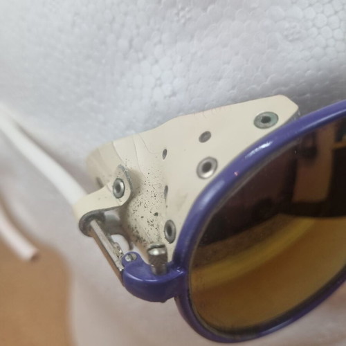 Alpina Spectravision ICE vintage sunglasses used, 1980s purple and white