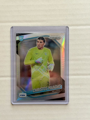 2025-26 Panini Prizm FIFA Christos Mandas RC Silver Prizm Rookie Lazio card new