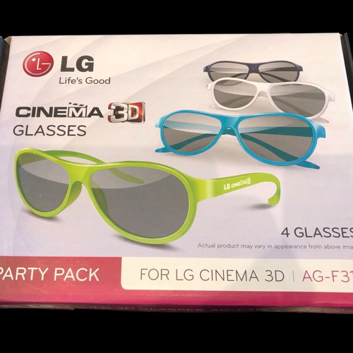 LG Cinema 3D AG-F315 glasses like new, pack of 4 pairs