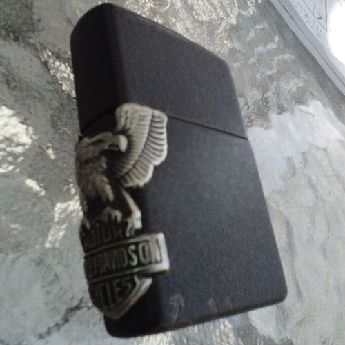 Zippo 2000 Harley Davidson lighter used with embossed eagle logo
