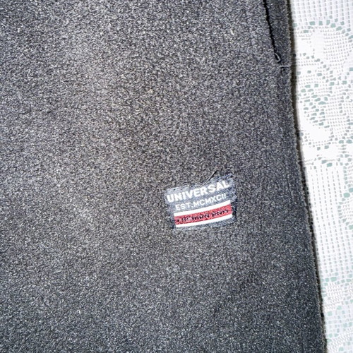 Universal black tracksuit pants, size M