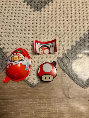 Kinder Joy Super Mario red mushroom pop it like new