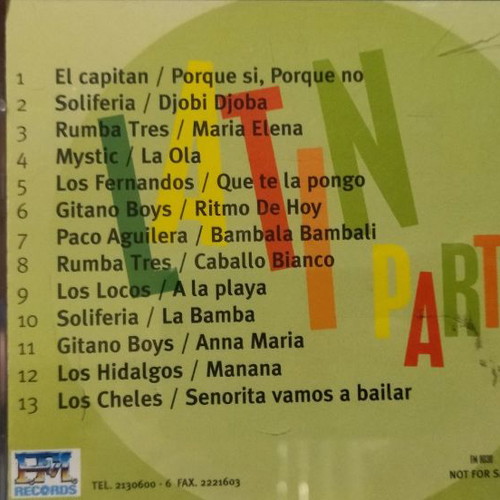 Latin Party CD new with latin hits