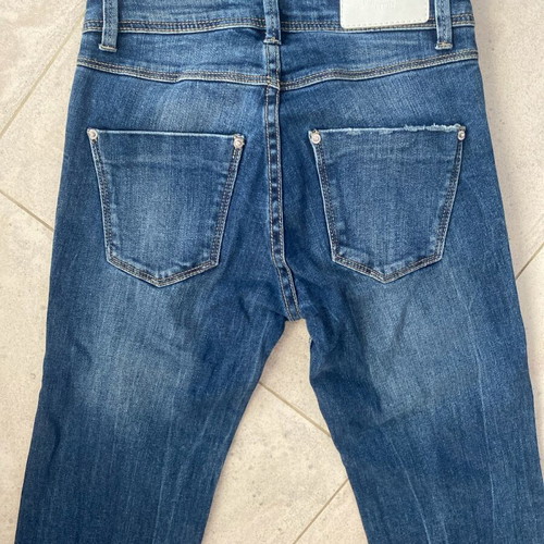 Stradivarius jeans like new, dark blue washed, size XXS