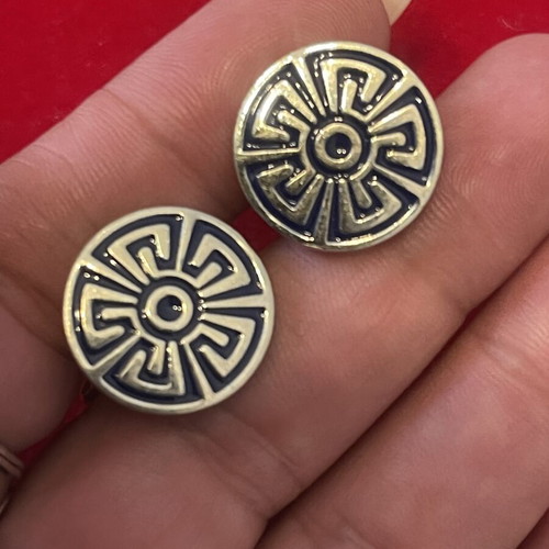 925 silver Zolotas cufflinks, solid