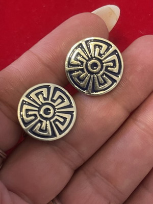 925 silver Zolotas cufflinks, solid