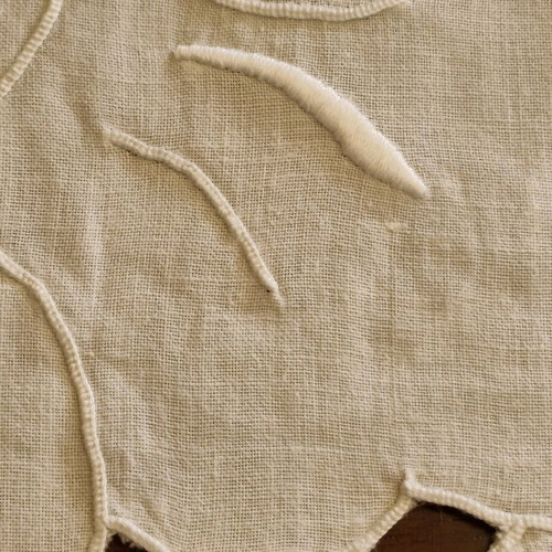 Handmade cutwork tablecloth like new 160x250