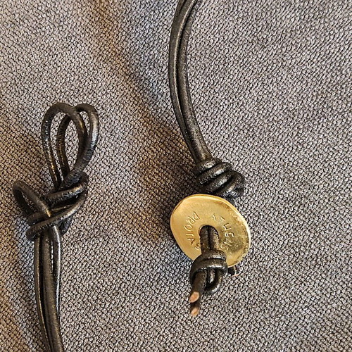 Statement Necklace Athens Protasis handmade with hammered brass motif