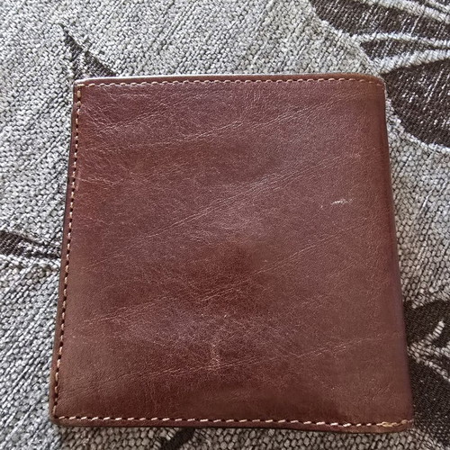 Leather wallet Minoan Lines like new, brown