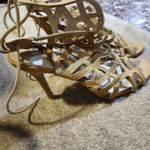 GoGo Shoes summer sandals used, size 40, mustard color