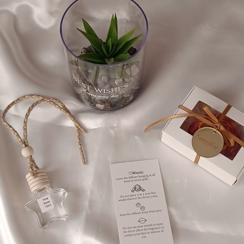 Teacher Gift with Aromatic Peony and Car Diffuser