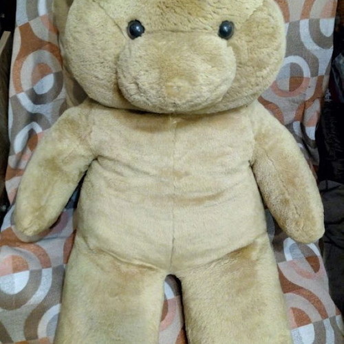 Large giant teddy bear beige plush like new