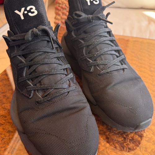 Y-3 black shoes like new, size 46