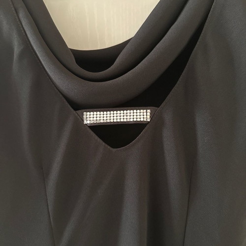 Black dress for special occasions size S with draped detail