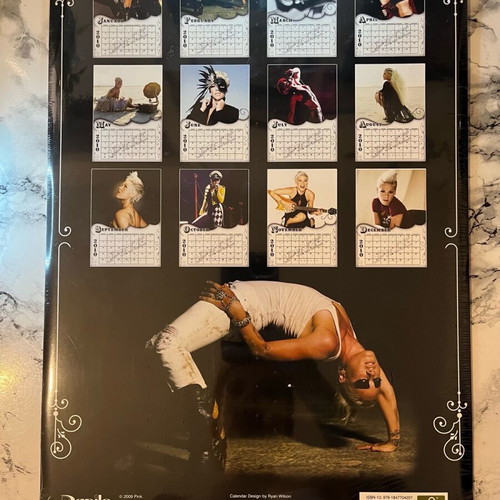 Pink Official 2010 A3 Calendar new