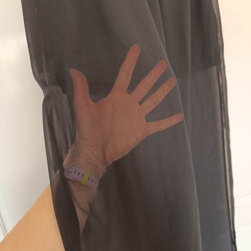 Black semi-sheer skirt with lining H&M like new, size M