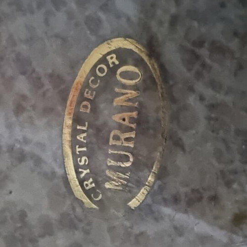 Murano crystal serving tray like new, small and elegant 24x34cm
