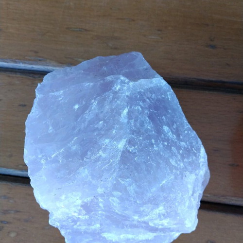 Mineral stones used, purple 11cm 505g and pink 13cm 567g