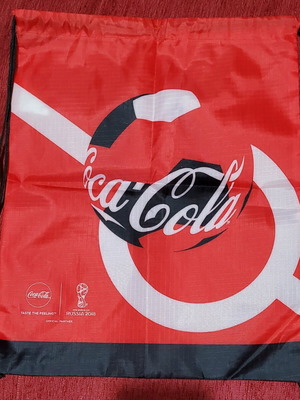 Drawstring Bag Coca-Cola FIFA World Cup Russia 2018 like new, authentic