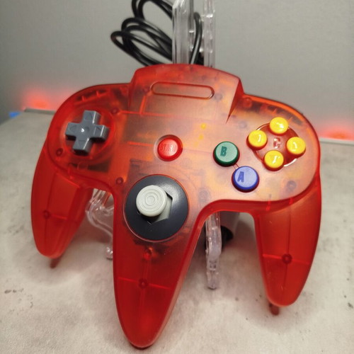 Controller for Nintendo 64 new, transparent red