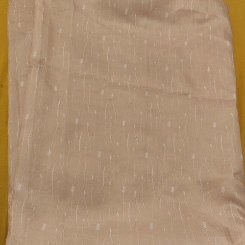 Shower curtain used with rings in powder pink shade 1.50 x 2.00 m