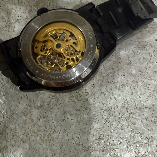 Seizmont watch used, black with kinetic mechanism