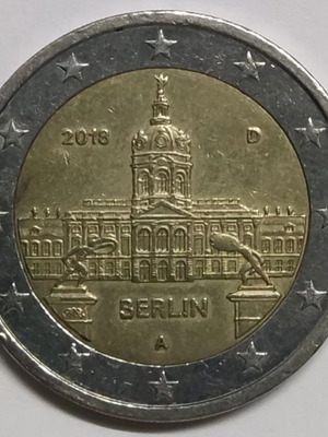 Γερμανία 2€ 2018 Berlin αναμνηστικό νόμισμα μεταχειρισμένο