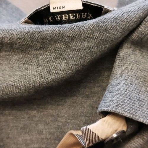 Дамска тениска Burberry употребявана, размер M, сива