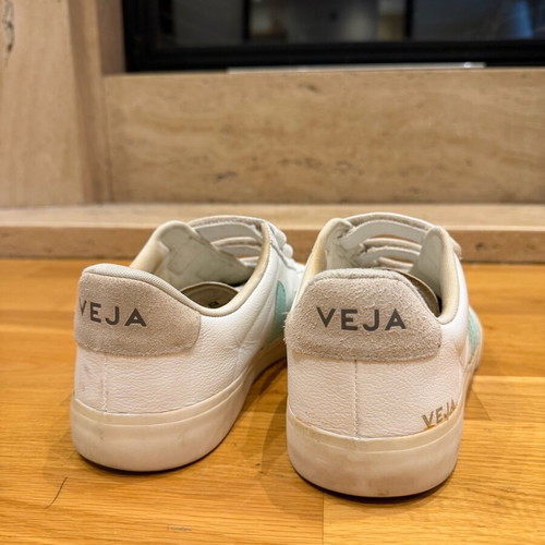 Veja Recife Velcro Sneakers used, size 43, white and turquoise