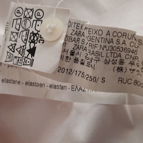 Zara women's white shirt size S