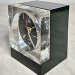 Vintage AEG Table Clock used, Space Age 70s design, Germany