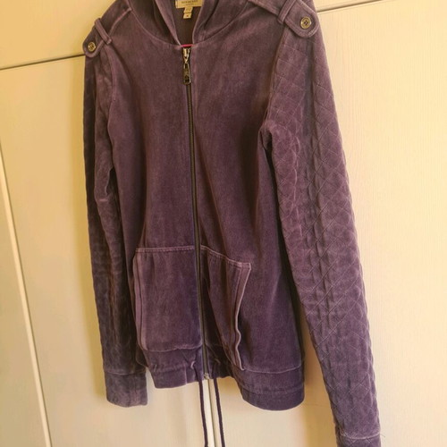 Burberry women's velour cardigan like new, purple size M