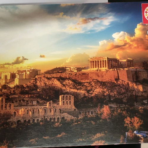 Educa puzzle 1000 like new, educational with the Acropolis