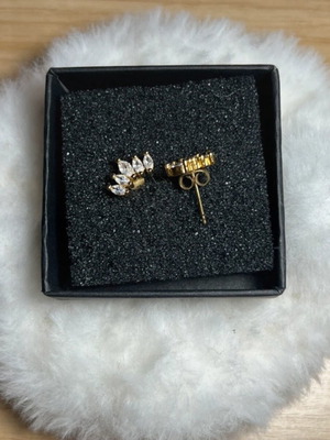 Gold-colored earrings like new