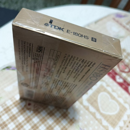 TDK E-180 video cassette new sealed blank for recording