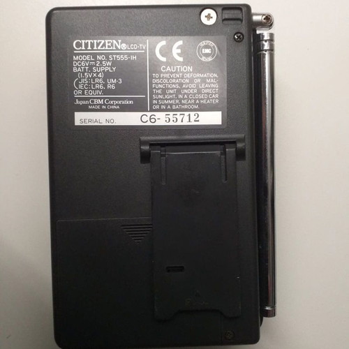 Citizen Mini TV ST555 color used, fully functional