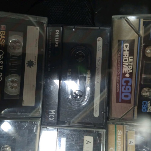 Audio cassette tapes used, pack of 23, recorded once