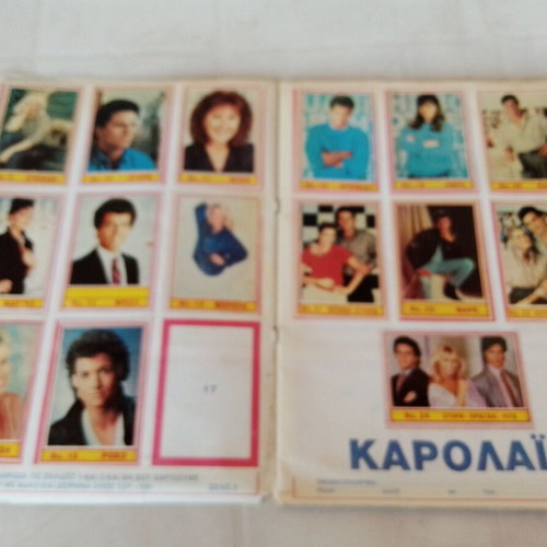 Carousel album used with 43 Caroline stickers