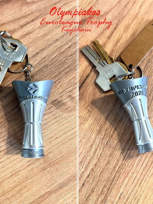 Olympiakos Euroleague Trophy Keychain 2026 new 3D printed