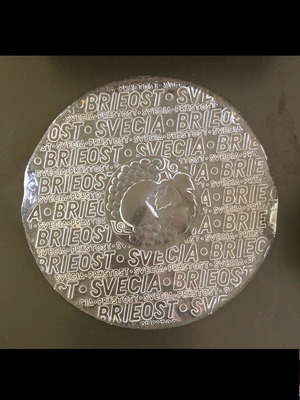 Cheese platter used, 30 cm diameter, with cheese knife