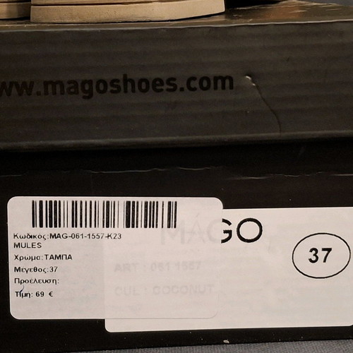Tabba mules with heel size 37 like new
