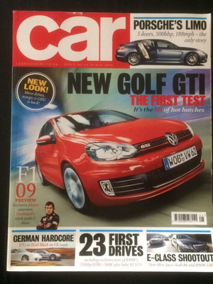 Car magazine used, May 2009, English, New Golf GTI