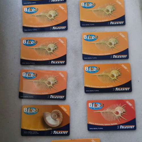 Telestet phone recharge cards like new, pack