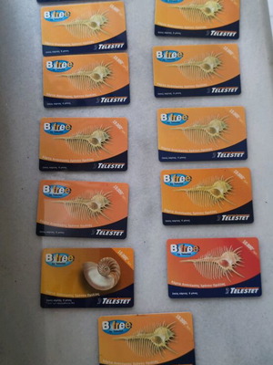 Telestet phone recharge cards like new, pack