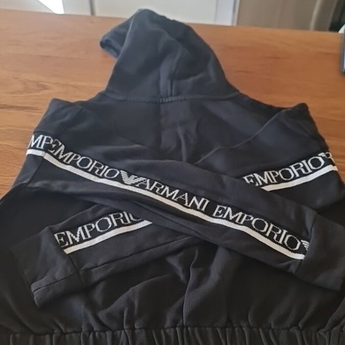 Black tracksuit set emporio armani