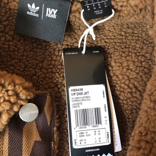 Adidas x IVY Park Monogram Denim Jacket new, brown, size L-XL